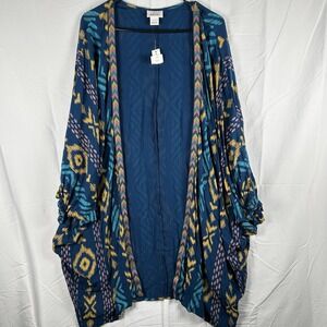 Ariat Ella Kimono Wrap Women's Size L/XL  Multi Color Aztec Rodeo Boho Western